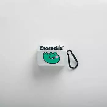 IMD Matte All-Inclusive Soft Case for AirPods Pro Cartoon Young Girl Earphone Protective Case 4 Generation 3 Generation 2 Generation Protective Case Apple AirPods 4 Little crocodile cub