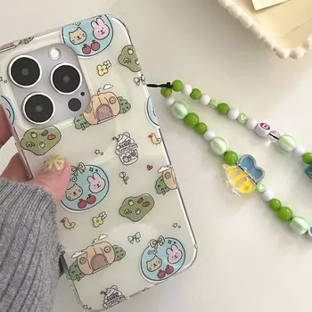 Imd мультфильм утка кролик кошка Ins 2023 противоударный цветок милый чехол для телефона для Iphone 14 13 12 Pro Max 11 Promax задняя крышка милый For iphone 14