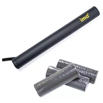 iMedia Спина растяжка палка пенный ролик длинный мягкий 90 см Йога палка растяжка упражнения йога пилатес 3-секционный тёмно-синий