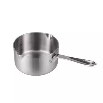 IMEEA молочная кастрюля One Hand Pot из нержавеющей стали IH совместимая 600 мл кастрюля мини молочная кастрюля серебристая 18-10