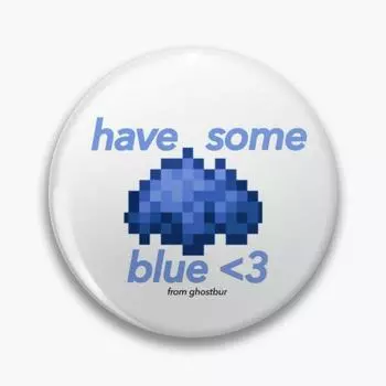 Имейте немного синего Wilbursoot Dreamsmp, настраиваемая мягкая пуговица, булавка, металлический воротник, женская ювелирная брошь, булавка на лацкан, значок, подарок любовнику