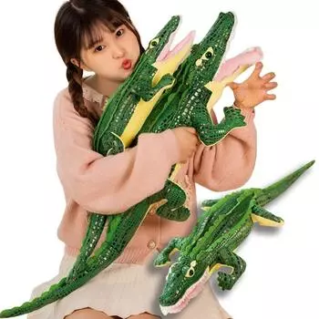 Имитация 70/90 см плюшевая игрушка крокодил, чучело животного, реалистичный аллигатор, плюшевые куклы, мягкая подушка, подарки на день рождения, Рождество about 70cm