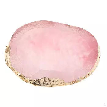Имитация агата с золотым краем для дизайна ногтей, краска для лица, подстаканник, коврик для чашки фиолетовый
