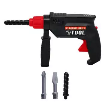 Имитация электрической дрели, инструмент для ремонта, модель, ролевые игры, детская игрушка в подарок для детей, игры для вечеринок, уличные игрушки CHINA
