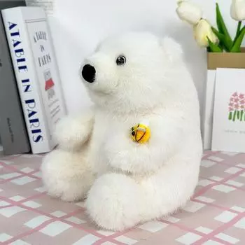 Имитация белого медведя плюшевая игрушка видеоигра City Redemption Machine кукла аквариум пингвин сувенир color random