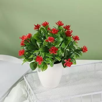 Имитация бонсай, не требующая полива, вечеринка, полное цветение, искусственная чайная роза, свадебный реквизит, привлекательное украшение розовый