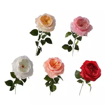 имитация букета, приятная композиция из роз для обеденного стола