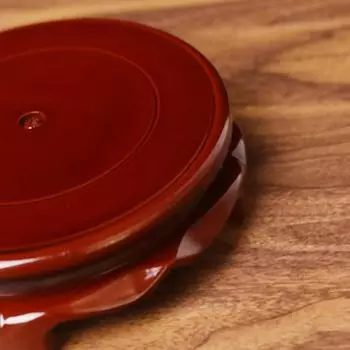 Имитация цельного дерева, круглая вращающаяся винтажная домашняя декоративная подставка, основание для вазы, держатель для чайника 10cm