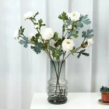 Имитация цветка 6 головок обожженный край Lulian Hotel Window Домашнее украшение искусственный цветок свадьба имитация цветка пиона 76cm светло-фиолетовый