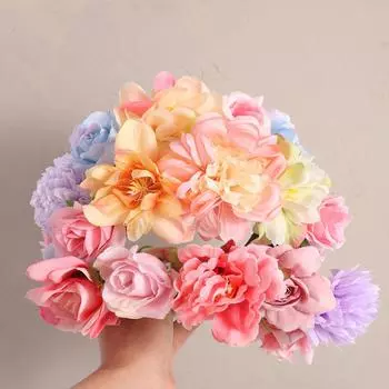 Имитация цветка, цветочная гирлянда, обруч для волос, свадебная корона, изысканный детский цветочный ободок для волос, свадьба style2