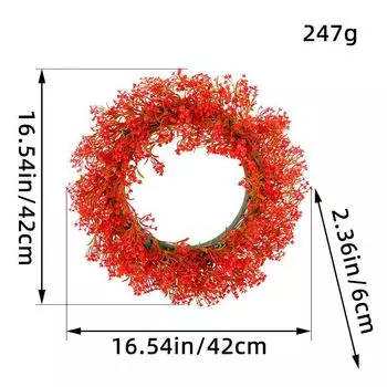 Имитация Цветка Порт Любовь Весенний Венок Уличный Двор Дверь Подвесной Декоративный Реквизит для Съемки
