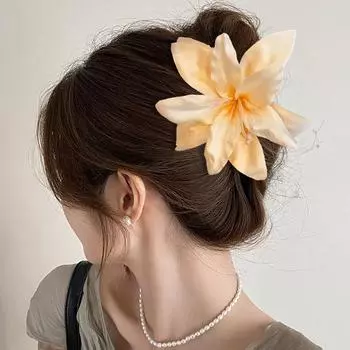 Имитация цветка заколка для волос боковая челка не выцветающая заколка декоративная безопасная женская заколка для волос шампанского