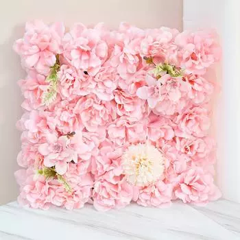 Имитация цветочной стены Роза Фоновая стена Имитация поддельного цветка Роза Цветок Зеленое растение Украшение Свадебный цветок Растительная стена розовый