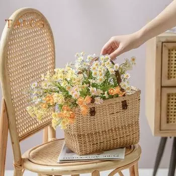 Имитация цветов, тонкая текстура, декоративные мини-лепестки, вечная свадебная центральная деталь, искусственный цветок ромашки, аксессуары для вечеринок розовый