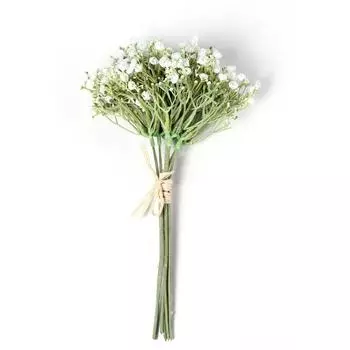 Имитация Цыганский букет Мягкий клей Искусственный цветок Вечерний ладан Букет для рук Свадебное украшение Искусственный цветок белый