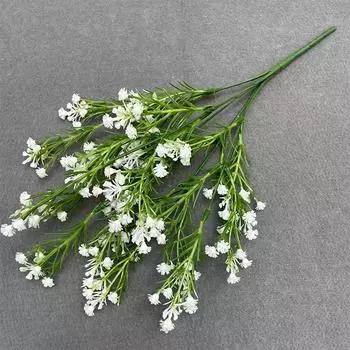 Имитация Цыганский Пластиковый Цветок Домашнее Внутреннее Украшение Свадебный Держать Цыганский Букет Сухоцветы белый