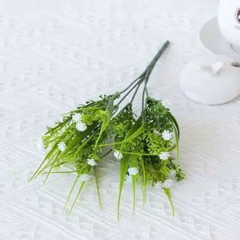 Имитация цыганского букета, весенняя трава с цветами, пластиковый маленький цыганский реквизит для съемки, мебель, наряды белый