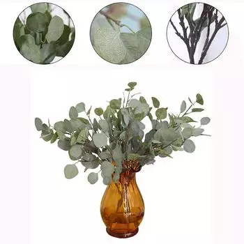 Имитация декоративного эвкалиптового листа своими руками, искусственный лист, серебряный доллар, поддельные листья красный