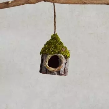 Имитация дерева птичье гнездо разведение повесить плетеный вручную открытый двор домик для птиц