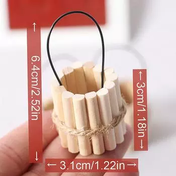 Имитация деревянного ведра, игрушечного кукольного домика, модель микроландшафта, бочка, миниатюрный кукольный домик, украшение, мини-реквизит для фотосъемки, подарок