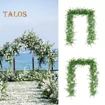 Имитация детского дыхания из ротанга, сделай сам, реквизит для фотосессии, пластиковый красивый домашний свадебный декор, искусственные зеленые растения, товары для дома белый