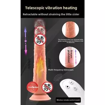 Имитация дилдо беспроводной пульт дистанционного управления подогреваемый выдвижной женский мастурбатор вибратор товары для взрослых wireless remote