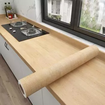 Имитация древесной текстуры наклейки самоклеящиеся водостойкие и маслостойкие кухонные шкафы столешницы мебель ремонт обои 40cmX1m