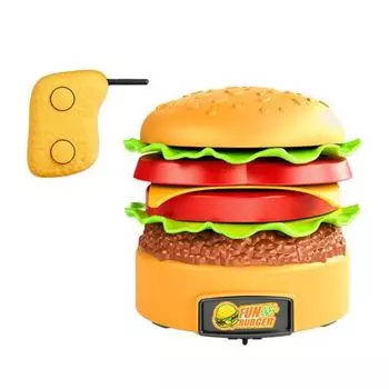 Имитация еды гамбургер радиоуправляемая машина вращающаяся на 360 градусов детская электромобиль игрушки детский подарок as picture
