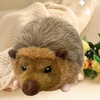 Имитация ежа, плюшевая игрушка, скрипучий чучело, образовательная плюшевая модель, кукла, украшение для дома, офиса, спальни, дети, взрослые, подарок на Рождество, день рождения Hedgedog