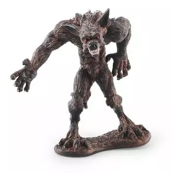 Имитация фигурки Сасквотча ПВХ Дикий Вервольф Модель Животного Статуэтка Скульптура Развивающая Игрушка Украшение для Дома Офиса Настольное Украшение J