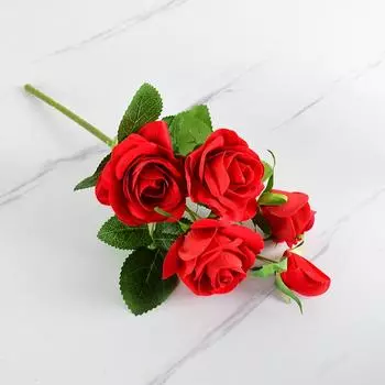 Имитация фланелевой розы, искусственные цветы, украшения для свадьбы, искусственные цветы, подарок на день святого Валентина красный