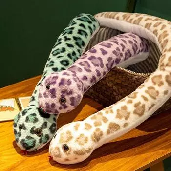 Имитация года Змеи Мягкие игрушки Китайская кукла-талисман года Змеи Мягкие игрушки в виде змеи Новый год коричневый