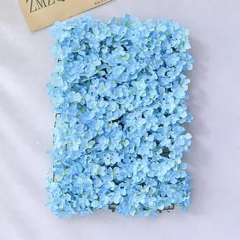 Имитация гортензии стена фон видеостена свадебное украшение цветочный ряд имитация цветочной стены, украшение свадебного торгового центра синий