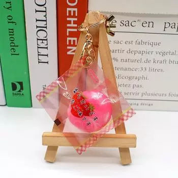 Имитация хлеба Ананас Сумка Медленный отскок Брелок Креативная игрушка для декомпрессии Брелок Модная сумка Подвесные украшения Подарки A6