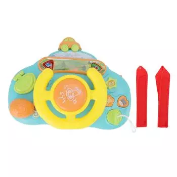 Имитация игрушечного руля Свободное вращение Музыка Звук Обучающая игрушка рулевое колесо Зеленый зелёный