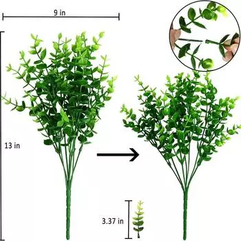 Имитация Искусственный Цветок Эвкалипт Камелия Имитация Розы Зеленое Растение Букет Пластиковый Цветок Растение Украшение Стены эвкалиптовый