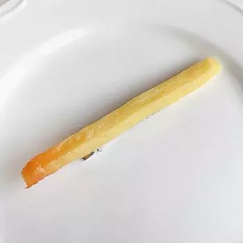 Имитация картофеля фри, маленькие заколки для волос для девочек, металлические заколки, заколки, имитация еды, украшения для волос, ювелирные изделия для женщин, подарок one size