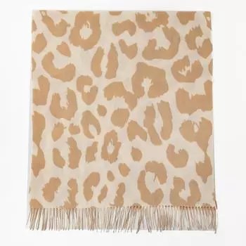 Имитация кашемира ретро британский шарф с леопардовым принтом кисточки женский осенне-зимний утолщенный теплый нагрудник модная шаль 80*200cm