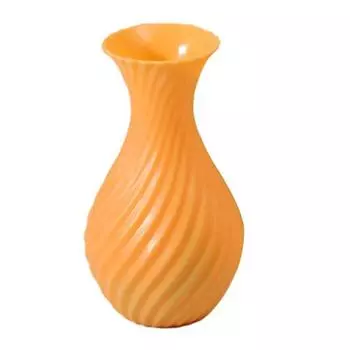 Имитация керамики Ваза Зеленые растения Ваза для демонстрации сухоцветов Гостиная Спальня Офис Домашний декор оранжевый