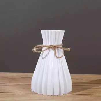 Имитация керамики в скандинавском стиле, ваза для цветов, гидропонный горшок, ваза для домашнего стола, декоративные вазы для цветов, свадебные украшения для растений белый