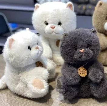 Имитация кошки-лисы, кукла, трехцветная поза кошки, плюшевая игрушка, кукла-машина, кукла-машина для захвата 25cm