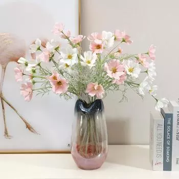 Имитация космоса Цветок Украшение стола для гостиной Искусственные цветы 59cm синий