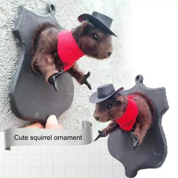 Имитация ковбойского хомяка, украшения для дома, интересные украшения для дома, настенные украшения One Size