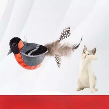 Имитация красочной щебечущей птички, игрушка для кошек, избавляющая от скуки и вызывающая любовь к игре, устойчивая к укусам и пятнам, игрушка для кошек, палочка для кошек 16*6cm