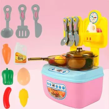 Имитация кухни, детский игровой домик, ящик для хранения посуды, сборка, сделай сам, обучающая игрушка