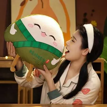 Имитация куклы Цзунцзы Праздник драконьих лодок милая кукла дети плюшевые игрушки девочки спят и обнимаются праздничные подарки 38*40cm