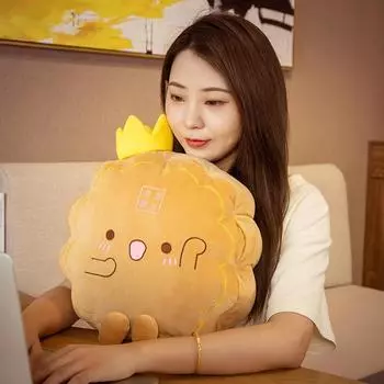 Имитация куклы Mooncake, супер мягкая подушка для девочек, спящие тряпичные куклы, детские плюшевые игрушки 38*38cm