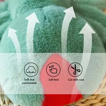 Имитация куклы-паука Ползающая кукла-питомец Плюшевая милая рептилия Плюшевая игрушка Супер милая кукла чёрный