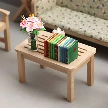 Имитация кукольного домика Деревянный стул Игрушечный кукольный домик Мебель для кукольного домика Маленький подарок Style C