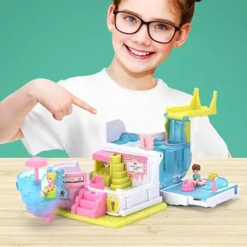 Имитация кукольного домика, несколько стилей, раннее образование, развлечения, полезный кукольный домик, детские игрушки для ролевых игр, детские игрушки B
